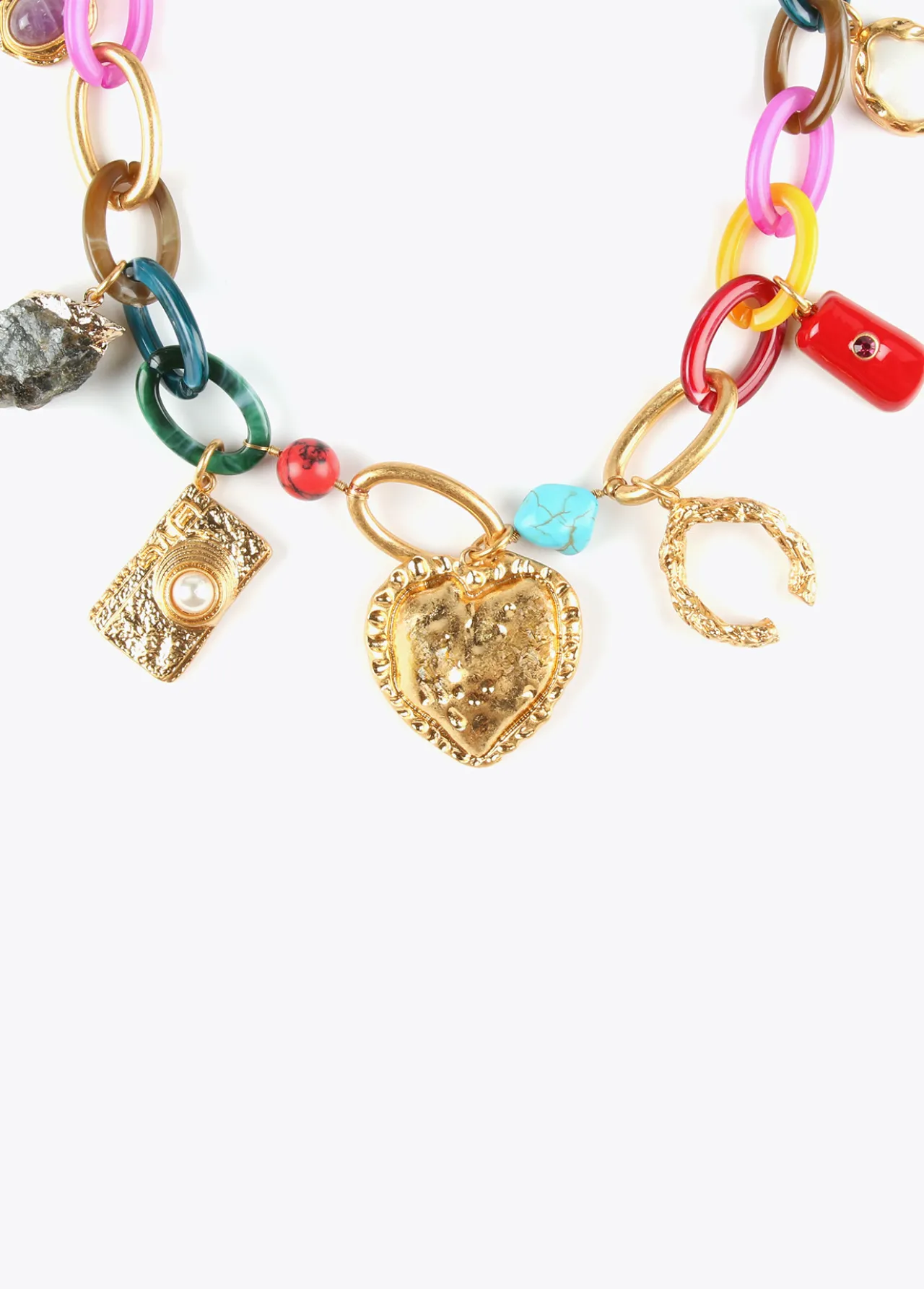Lola Casademunt Collares<Collar colores y charms METAL-MULTICOLOR
