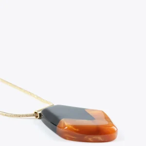 Lola Casademunt Bisuteria<Collar con colgante étnico MARRON