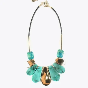 Lola Casademunt Bisuteria<Collar con colgante TURQUESA
