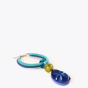 Lola Casademunt Bisuteria<Collar con maxi colgante AZULELECTRICO