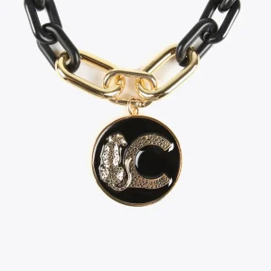 Lola Casademunt Collares<Collar con medallón METAL-NEGRO
