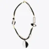 Lola Casademunt Bisuteria<Collar cordón blanco y negro BLANCO-NEGRO