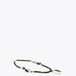 Lola Casademunt Bisuteria<Collar cordón blanco y negro BLANCO-NEGRO