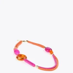 Lola Casademunt Bisuteria<Collar cordón y abalorios AZULELECTRICO