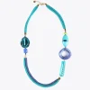 Lola Casademunt Bisuteria<Collar cordóny abalorios AZULELECTRICO