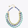 Lola Casademunt Bisuteria<Collar cristales multicolor AZUL-AMARILLO