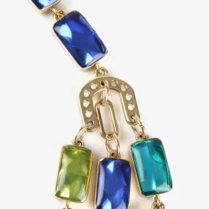 Lola Casademunt Bisuteria<Collar cristales multicolor AZUL-AMARILLO
