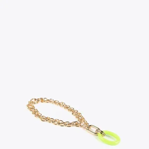 Lola Casademunt Bisuteria<Collar doble cadena y colgante FUCSIA