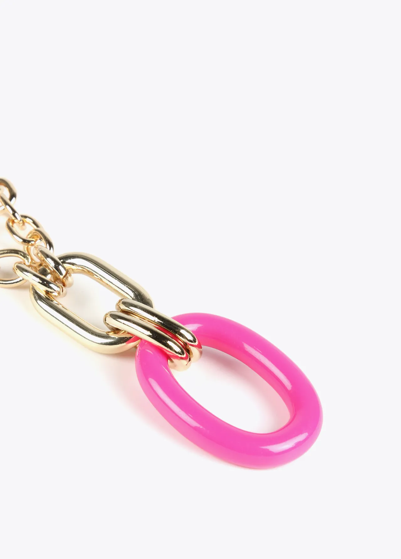 collar_doble_cadena_y_colgante_4.webp Lola Casademunt Bisuteria<Collar doble cadena y colgante FUCSIA