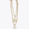 Lola Casademunt Collares<Collar doble medalla DORADO