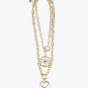 Lola Casademunt Collares<Collar doble medalla DORADO