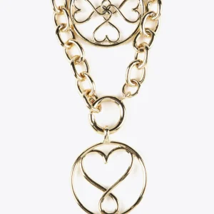 Lola Casademunt Collares<Collar doble medalla DORADO