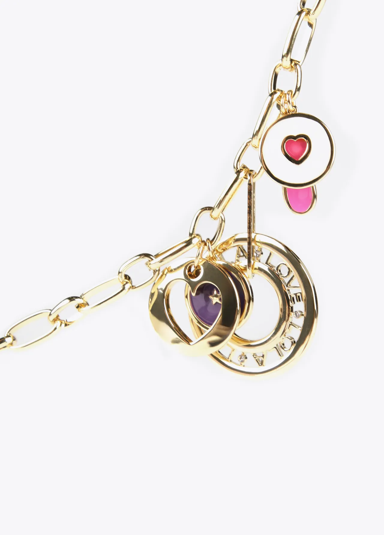 collar_dorado_con_charms_2.webp Lola Casademunt Collares<Collar con charms DORADO