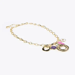 Lola Casademunt Collares<Collar con charms DORADO