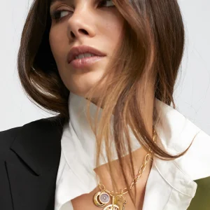 Lola Casademunt Collares<Collar con charms DORADO