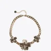 Lola Casademunt Bisuteria<Collar con flores DORADO