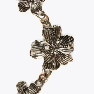 Lola Casademunt Bisuteria<Collar con flores DORADO