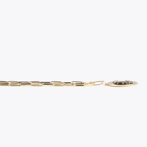 Lola Casademunt Collares<Collar eslabones y colgante METAL-NEGRO