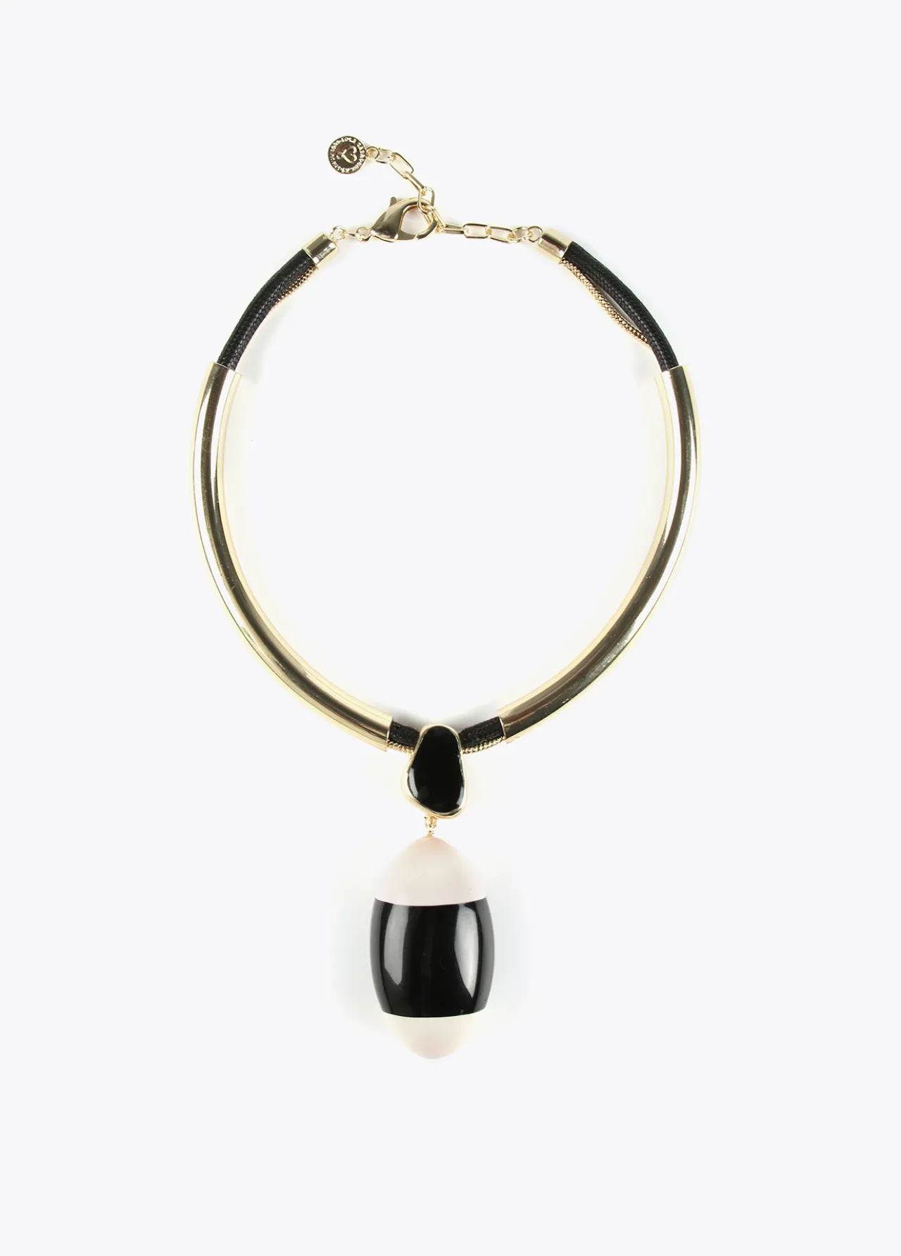collar_gargantilla_blanco_y_negro_0.webp Lola Casademunt Bisuteria<Collar gargantilla blanco y negro BLANCO-NEGRO