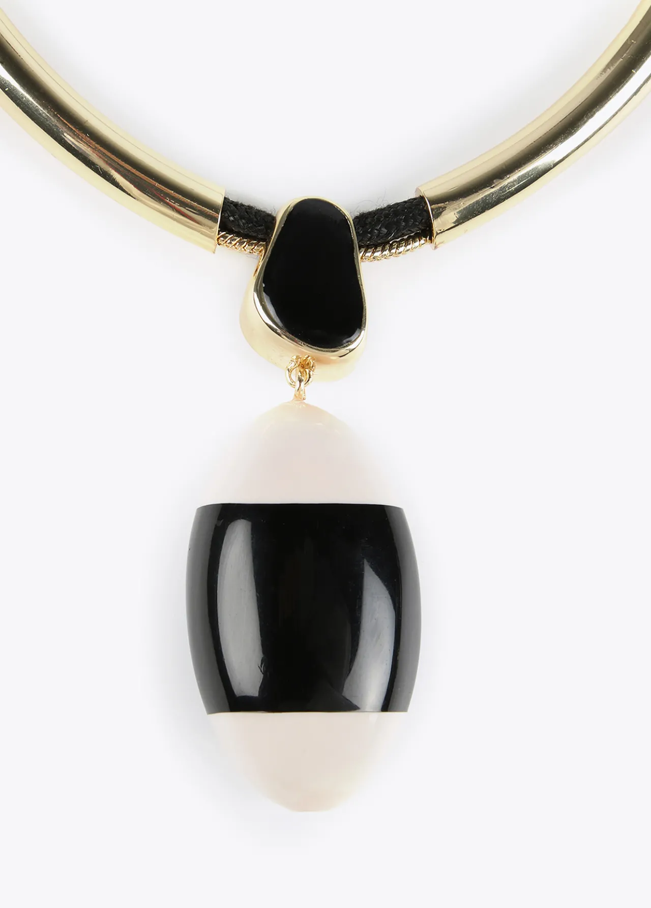 collar_gargantilla_blanco_y_negro_2.webp Lola Casademunt Bisuteria<Collar gargantilla blanco y negro BLANCO-NEGRO