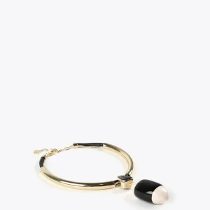 Lola Casademunt Bisuteria<Collar gargantilla blanco y negro BLANCO-NEGRO