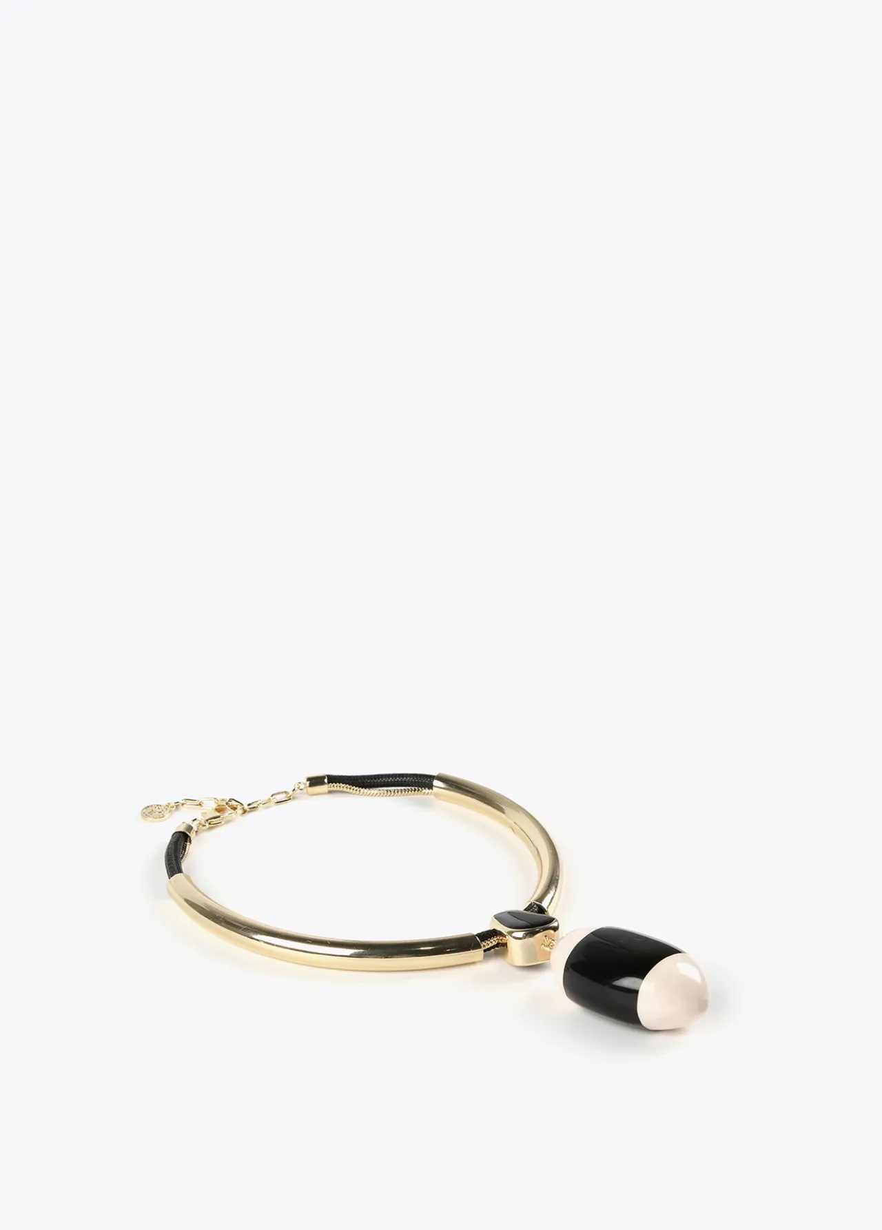 collar_gargantilla_blanco_y_negro_3.webp Lola Casademunt Bisuteria<Collar gargantilla blanco y negro BLANCO-NEGRO