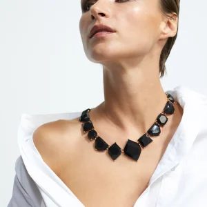 Lola Casademunt Collares<Collar gargantilla colores METAL-NEGRO