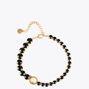 Lola Casademunt Bisuteria<Collar gargantilla de cristales NEGRO