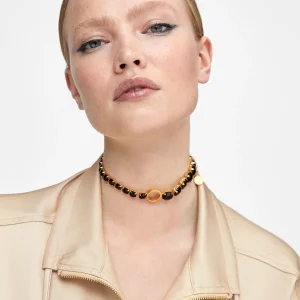 Lola Casademunt Bisuteria<Collar gargantilla de cristales NEGRO