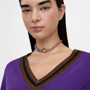Lola Casademunt Bisuteria<Collar gargantilla de cristales NEGRO