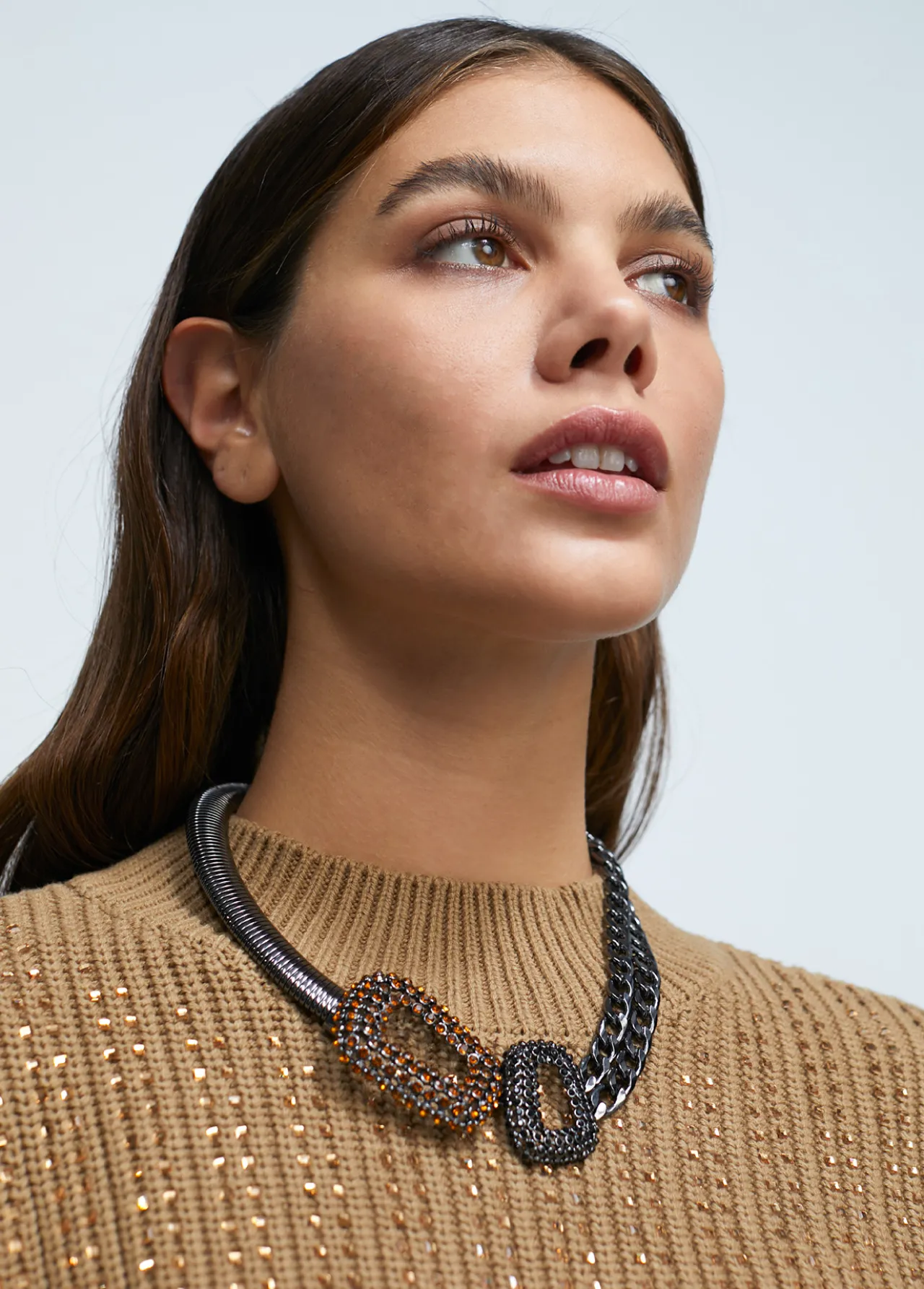 collar_gargantilla_doble_pieza_5.webp Lola Casademunt Collares<Collar gargantilla doble pieza METAL-NEGRO