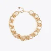 Lola Casademunt Collares<Collar gargantilla dorada con textura DORADO