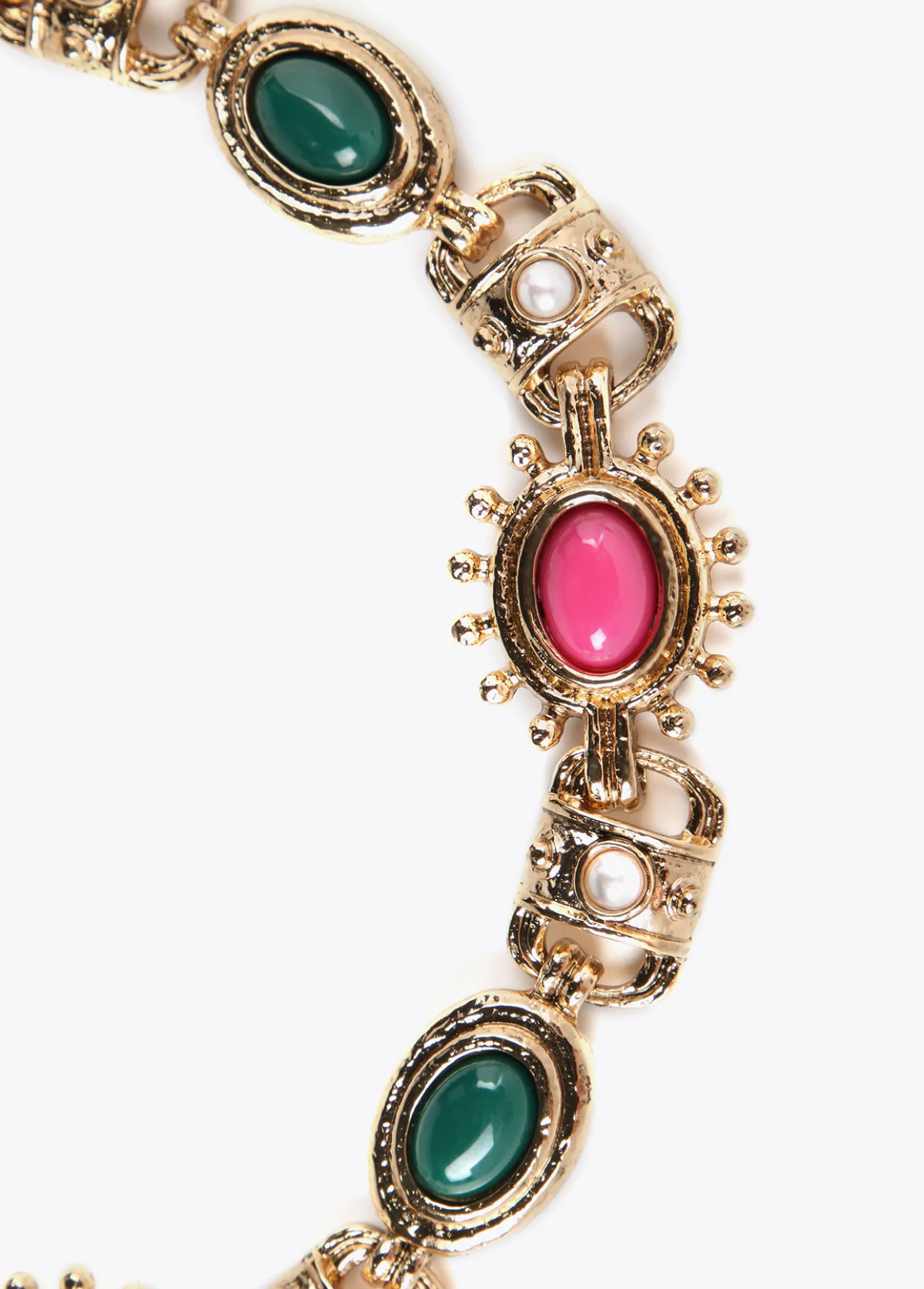 collar_gargantilla_piedras_1.webp Lola Casademunt Collares<Collar gargantilla piedras METAL-MULTICOLOR