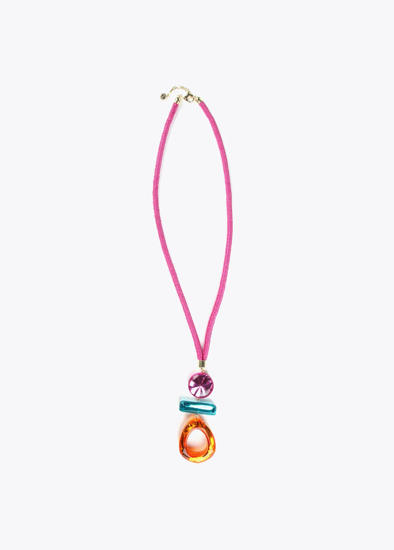collar_maxi_piezas_de_colores_0-1.webp Lola Casademunt Bisuteria<Collar maxi piezas de colores FUCSIA