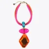 Lola Casademunt Bisuteria<Collar maxi piezas de colores NARANJA