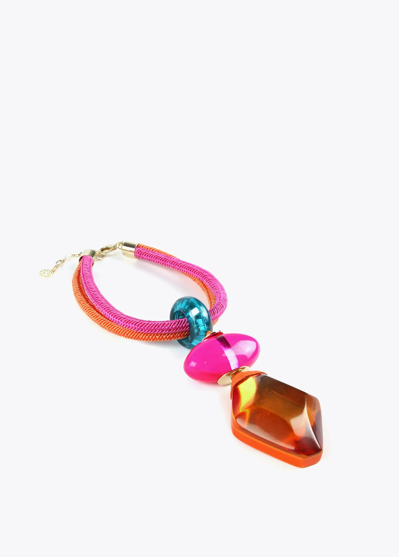 collar_maxi_piezas_de_colores_3.webp Lola Casademunt Bisuteria<Collar maxi piezas de colores NARANJA