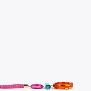 Lola Casademunt Bisuteria<Collar maxi piezas de colores FUCSIA