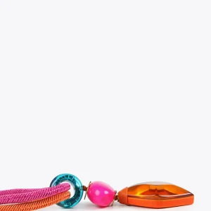Lola Casademunt Bisuteria<Collar maxi piezas de colores NARANJA