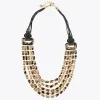 Lola Casademunt Bisuteria<Collar multi cadena animal print DORADO