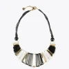 Lola Casademunt Bisuteria<Collar multi piezas tricolor BLANCO-NEGRO
