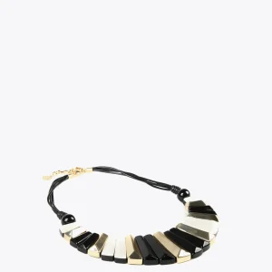 Lola Casademunt Bisuteria<Collar multi piezas tricolor BLANCO-NEGRO