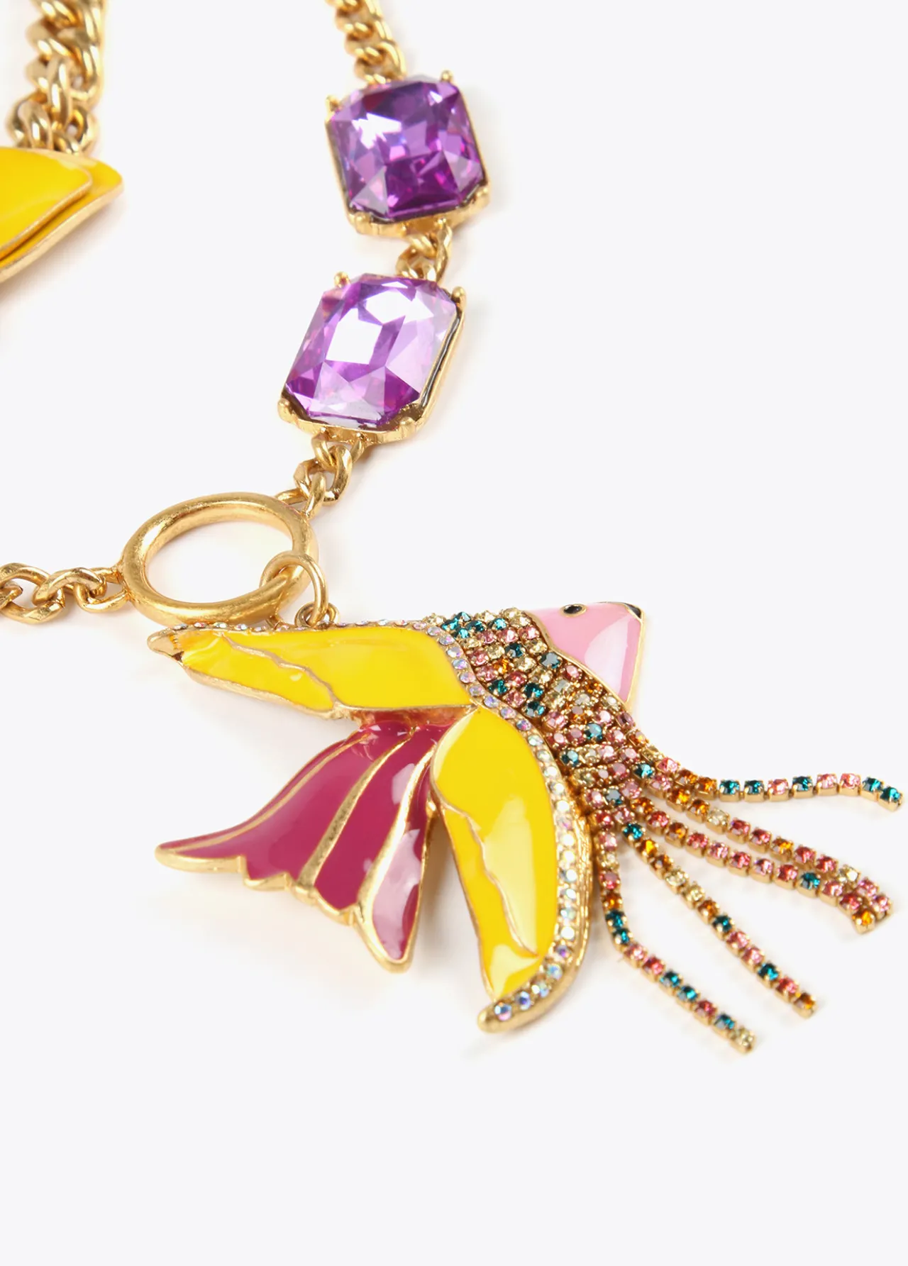 collar_multicadena_con_colgante_2.webp Lola Casademunt Bisuteria<Collar multicadena con colgante LILA-AMARILLO