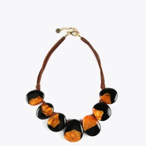 Lola Casademunt Bisuteria<Collar piezas etnicas MARRON