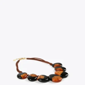 Lola Casademunt Bisuteria<Collar piezas etnicas MARRON