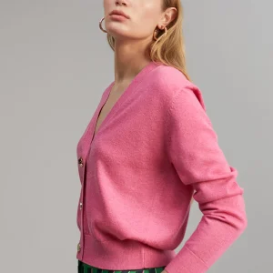 Lola Casademunt Punto<Cárdigan detalle botones ROSA