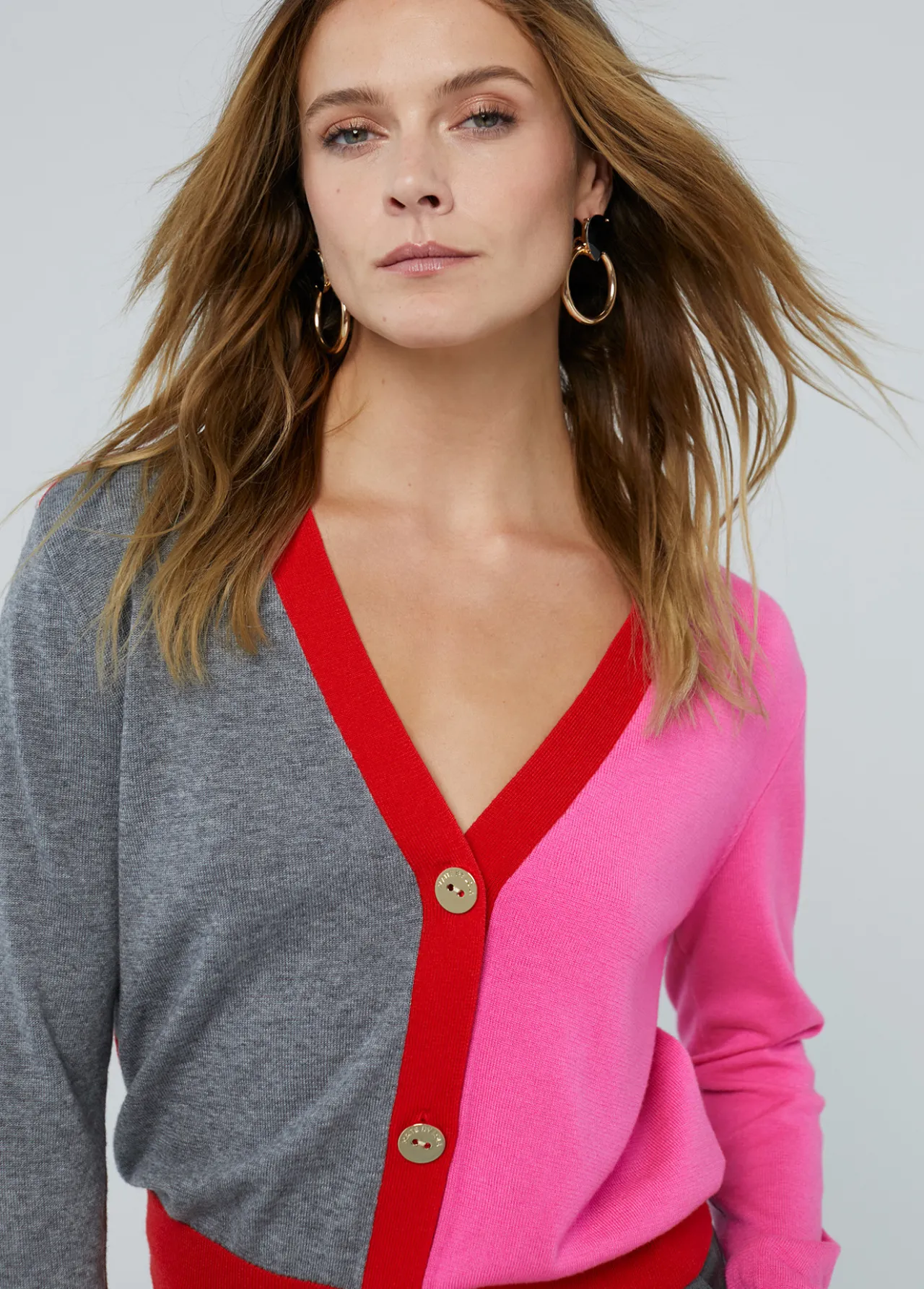 crdigan_tricolor_0.webp Lola Casademunt Punto<Cárdigan tricolor GRIS-ROSA