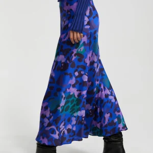 Lola Casademunt Animal Print | Vestidos Y Faldas<Falda animal print AZUL-NEGRO