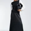 Lola Casademunt Vestidos Y Faldas<Falda efecto piel NEGRO