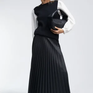 Lola Casademunt Vestidos Y Faldas<Falda efecto piel NEGRO