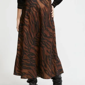Lola Casademunt Animal Print | Vestidos Y Faldas<Falda estampado animal MARRON-NEGRO